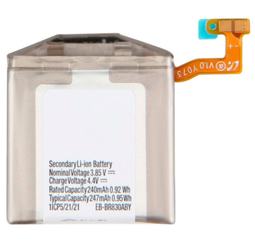 Аккумулятор Samsung EB-BR830ABY Galaxy Watch Active 2 40 мм, 240 mAh