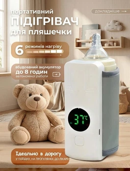 Подогреватель для детских бутылочек Warmer Pro нагреватель бутылочек компактный 6 режимов водонепроницаемый нагреватель портативный беспроводной аккумуляторный термочехол для бутылочек для детей