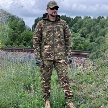 Демісезонна Форма 5.11 Tactical Series Куртка + Штани з кишенями під наколінники 4XL мультикам
