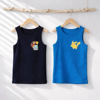 Набор детских маек на мальчика Pokemon 110-116 см 5-6 года C&A синий/голубой