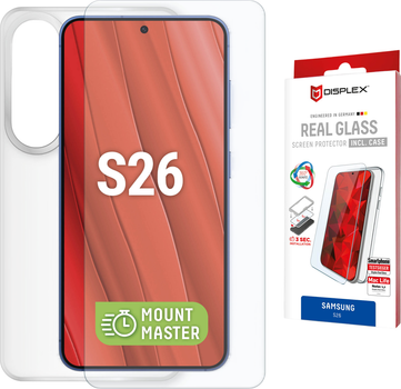 Захисний набір Displex Real Screen Glass MM + Case для Samsung Galaxy S26 Transparent (4028778126872)