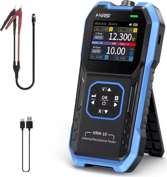 Тестер сопротивления батареи FNIRSI HRM-10 (0-200 Om 0–100V DC) TypeC 1000 mАh (43627)