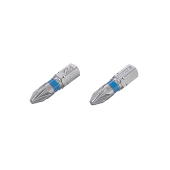 Комплект викруткових насадок PZ2 1/4" * 25 мм, S2, уп. 2 од., STORM INTERTOOL VT-0221