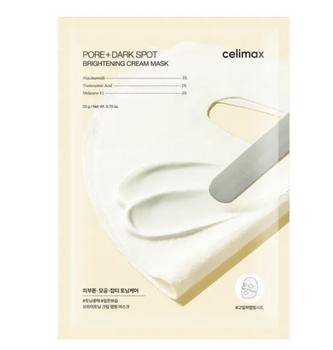 Крем-маска осветляющая с ниацинамидом и керамидами Celimax Pore Dark Spot Brightening Cream Mask 20