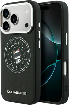 Etui Karl Lagerfeld Point & Choupette Sketch MagSafe do Apple iPhone 17 Pro Black (3666339603977)