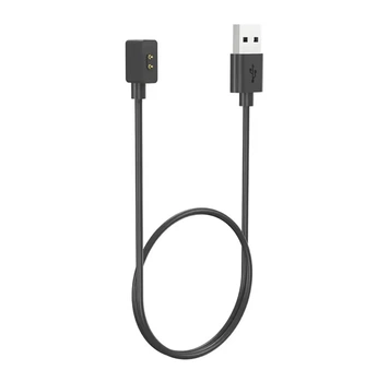 Магнитный USB кабель на смарт часы Xiaomi Redmi Watch 3 Lite, Watch 3 Active / 100 см. / Черный