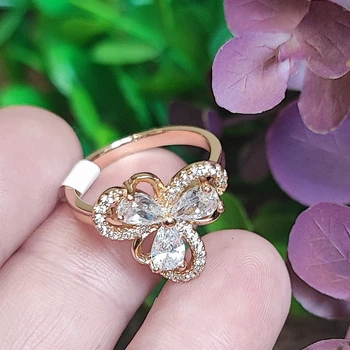 Кільце 17 розмір Xuping Jewelry позолота 18К медзолото 8426