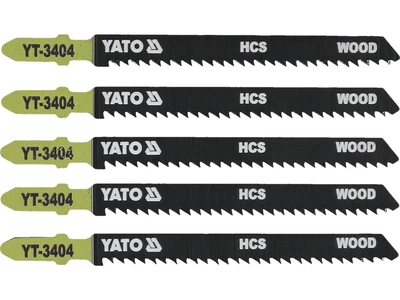 Полотно для электролобзика (дерево) 10TPI, L= 100 мм. 5 шт. YATO (YT-3404)