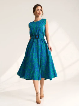 Сукня для жінок колір зелений розмір S FI_014686