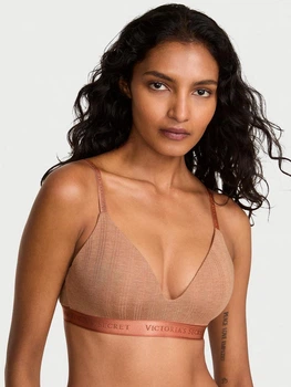 Бюстгальтер Victoria's Secret (88222954945941) Ultra-Fine Modal Lightly Lined Wireless Bra 70A коричневий
