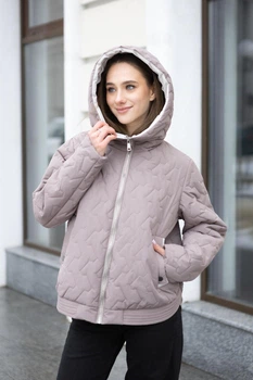 Демісезонна куртка Mila Nova К-315 50 капучино+молоко