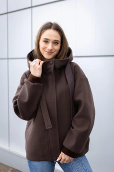 Демісезонний бомбер Mila Nova К-368 44 шоколад