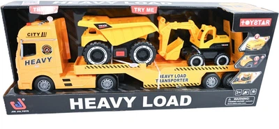 Евакуатор Droamader з будівельними машинами зі звуковими та світловими ефектами 1327693 (6900313276939)