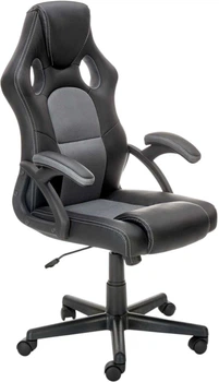 Fotel biurowy Halmar Berkel Czarno-Popielaty (5905248115606)