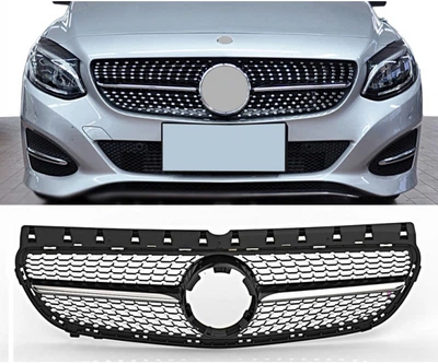 Решітка радіатора Mercedes B-class W246 2015-2018 (cxk-bz02-1001b)