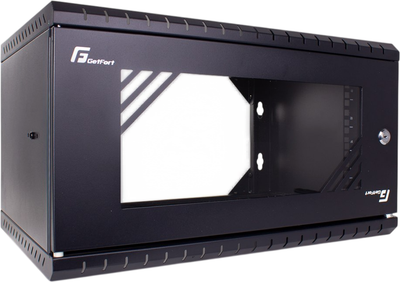 Шафа настінна серверна GetFort ECO v3 19" 4U 520X450 Black (WGF04-54E-WGBv3)
