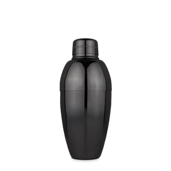 Барний шейкер Total Barware Коблер з нержавіючої сталі 550 мл Чорний (29402-Sh-C-550-b)
