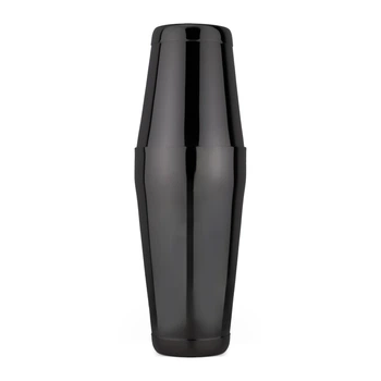 Шейкер барный Total Barware Бостон набор из нержавеющей стали с утяжелителями 750+550 мл Черный (28678-Sh-B-750x550-b)