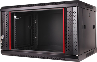 Шафа настінна серверна GetFort 19" 6U 600X600 Black (WGF06-66EH-WGB)