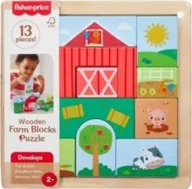Puzzle Mattel Fisher-Price Farma 13 elementów JKG72 (194735349425)