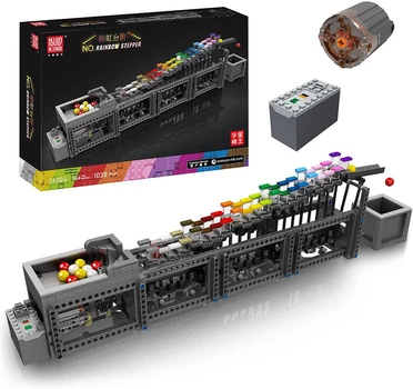 Конструктор лабіринт із кульками GBC Rainbow Stepper 1038 деталей Mould King 26004