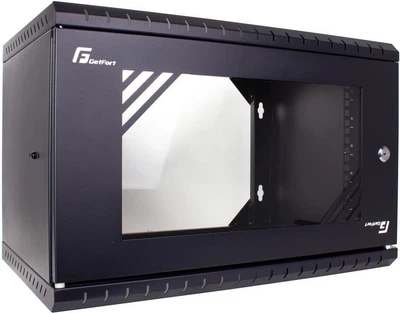 Шафа настінна серверна GetFort ECO v3 19" 6U 520X450 Black (WGF06-54E-WGBv3)