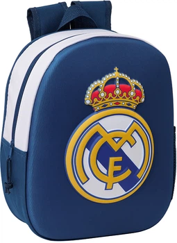 Plecak szkolny Safta Real Madrid 3D 33x27x10 cm (8412688596805)