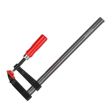 Струбцина столярна 300 x 80мм DIN5117, гумована рукоятка INTERTOOL HT-6003