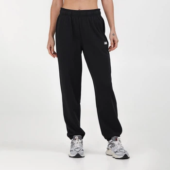 Женские черные спортивные брюки New Balance Sport Essentials French Terry Jogger 42 (XL) (WP41500BK)