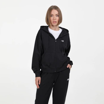 Женское черное худи New Balance Sport Essentials FT 38 (M) (WJ41501BK)