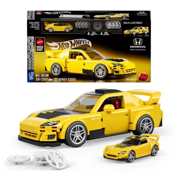 Klocki Mattel Brick Shop Hot Wheels ’07 Honda S2000 257 elementów JFR88 (0194735331567)