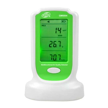 Детектор якості повітря (PM2,5; PM10, HCHO, 0-50 ° C) BENETECH GM8804