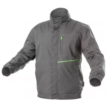 Куртка робоча Hoegert LEMBERG HT5K800-1-2XL 65% поліестер/35% бавовна темно-сіра, 2XL (56) (HT5K800-1-2XL)