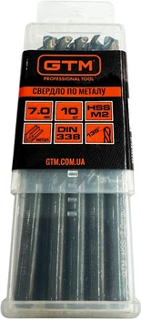 Свердло GTM HSS 7.0 мм 10 шт (EM2-070K)