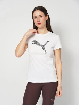 Футболка хлопковая женская Puma Tee 69191602 S White (4069162375582)