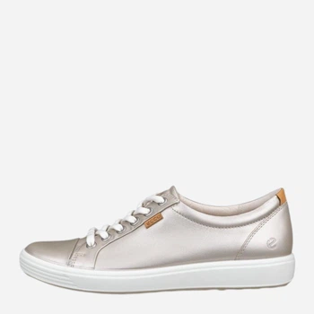 Sneakersy damskie skórzane do kostki ECCO Soft 7 W Pure Gold Foil 43000361160 38 Złote (194891780575)