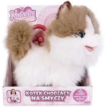 Kotek Artyk Natalia Collection chodzący na smyczy Biało-brązowy 18181 (5901811181818)