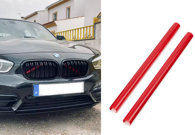 Красные накладки на распорку в решетку радиатора F20 F22 F30 G30 G11 G12 F26 G02 G05 F25 F32 F33 F44 F45