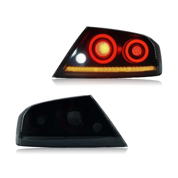 Задние фары альтернативная тюнинг оптика фонари LED на Mitsubishi LANCER 9 SD черная 03-09 Митсубиси Лансер L3719