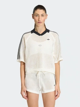 Поло жіноче Adidas Originals Knitted Crochet Polo KC6490 S Off White (4068812829352)