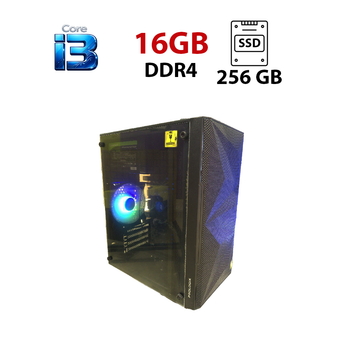 Компьютер 1stPlayer Tower / Intel Core i3-6100 (2 (4) ядра по 3.7 GHz) / 16 GB DDR4 / 256 GB SSD / Intel HD Graphics 530 б/у