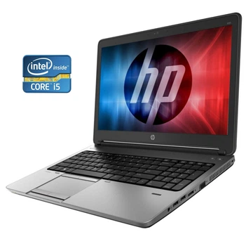 Ноутбук Б-класс HP ProBook 650 G1 / 15.6" (1920x1080) TN / Intel Core i5-4200M (2 (4) ядра по 2.5 - 3.1 GHz) / 8 GB DDR3 / 500 GB HDD / Intel HD Graphics 4600 / WebCam / АКБ не держит б/у