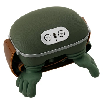 Электрический массажер для шеи и плеч Руки, 3 режима работы, USB, Зеленый