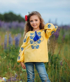 Вишиванка для дівчинки Trend Міра 164 Жовтий (SOLD2223)