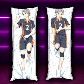 Дакимакура 150 х 50 см Волейбол!! Коши Сугавара Haikyuu Sugawara Koushi Подушка обнимашка аниме (0160527)