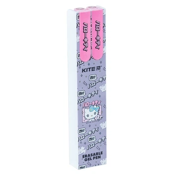 Ручка гелева пиши-стирай Kite Hello Kitty HK24-069-2, синя, 2 шт. у пеналі