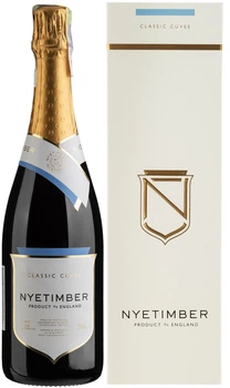 Вино ігристе Nyetimber Classic Cuvee Multi Vintage біле брют 0.75 л в подарунковій коробці (2021001161253)