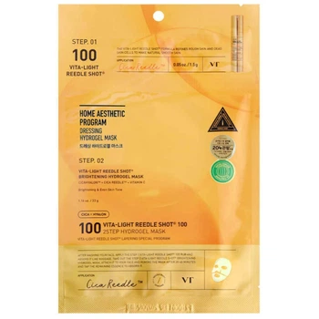 Освітлююча гідрогелева маска з мікроголками VT COSMETICS Vita-Light Reedle Shot 100 2Step Hydrogel Mask шт