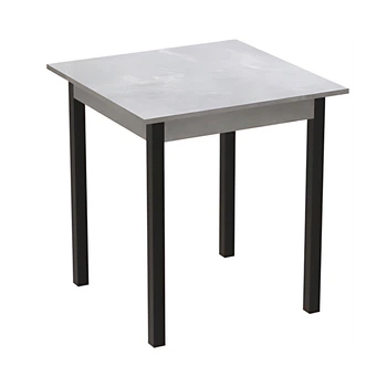 Стіл кухонний Ferrum-decor Дієго 75x70x70 Чорний ДСП Бетон 16мм (FRD-105575)