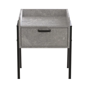 Тумба модульна Ferrum-decor Бетті 540x450x320 метал Чорний ДСП Бетон 16 мм (FRD-105497)